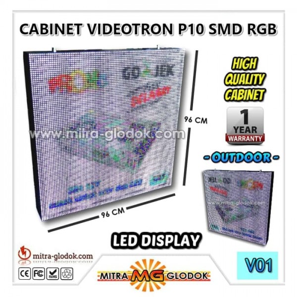 Videotron Panel P10 SMD RGB Full Color Cabinet Outdoor | GARANSI 1 TAHUN